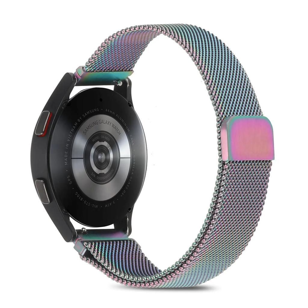 20mm 22mm Milanese Loop Strap For Samsung Watch 6/5/4/Amazfit GTS/GTR/Bip Metal Bracelet Band Huawei Watch 4/3/GT4-3 Pro Correa