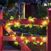 Artificial Light Faux Cherry 10 Ft Garland String Blossom Garland Green Creeper