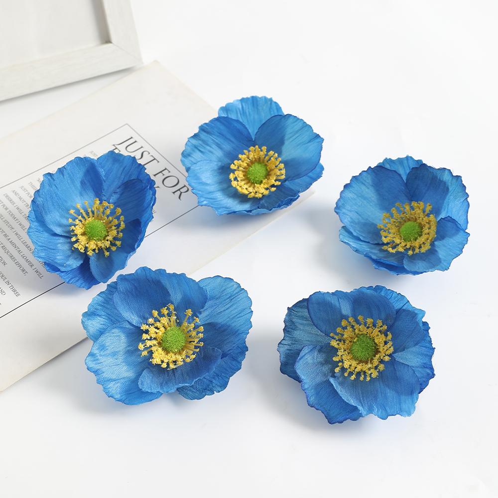 5/10/20Pieces Of Artificial Flower Head For Christmas Home Decoration Room Garden Wedding Decor DIY Gift Box Wreath Accessories