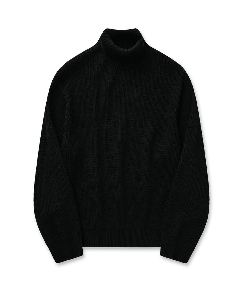 Pilpeu Classic Roll-Neck Knit 31(Black)