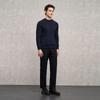 EMZ Erdos Men's 100% Cashmere Round Neck Sweater