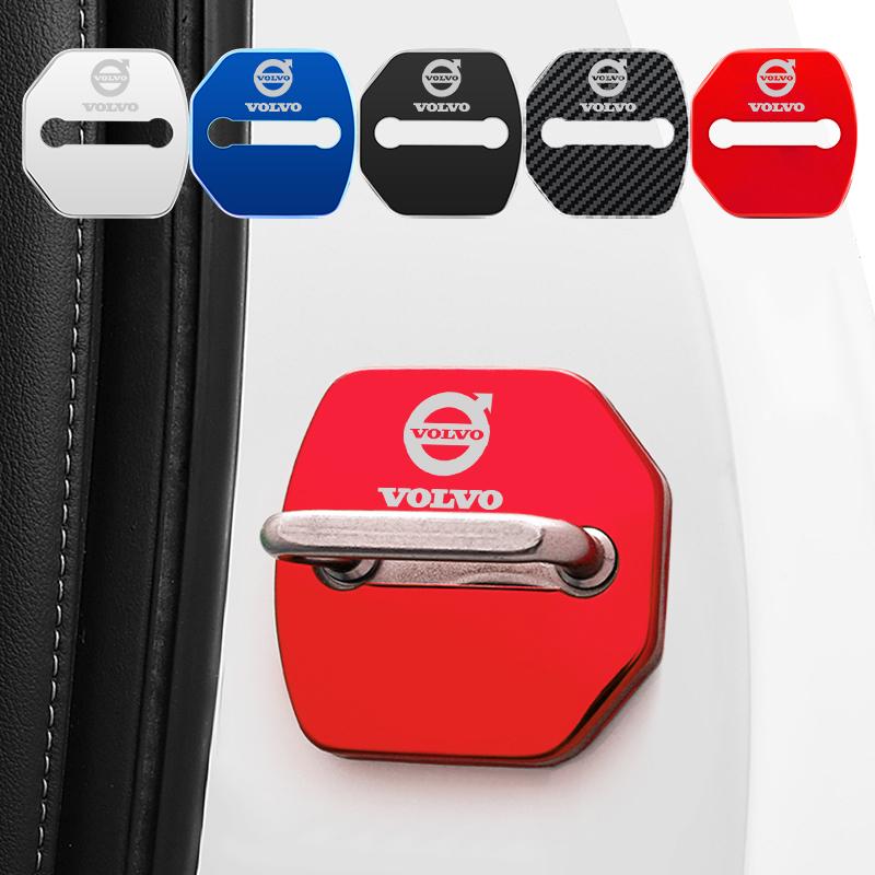 

Car Door Lock Protective Cover For Volvo XC40 XC90 V40 V90 V60 XC60 S80 S60 S90 C40 V70 XC70 Accessories Car Styling Silver
