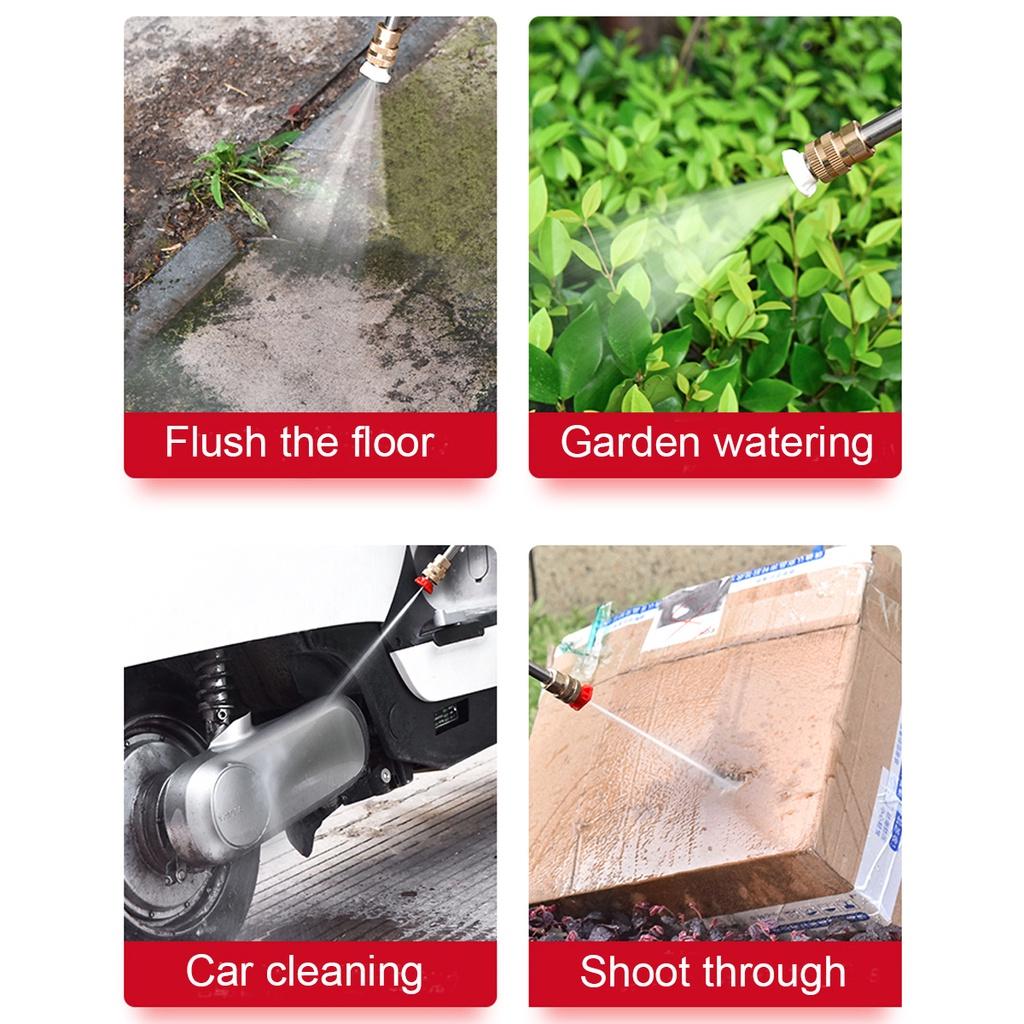 800W High Pressure Washer Spray Water Guns Cleaner Car Wash Pressure Water Nozzle Cleaning Machine Home ABS + Stainless Steel Cordless Car Washer