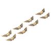 50pcs Angel Wing Spacer Beads with Heart Uniform Size Beautiful Zinc Alloy Beads for Bracelets DIY