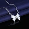 New Fashion 925 Sterling Silver Jewelry Round Zircon Pendants Necklaces Women Fine Semi Rhinestone Circle Clavicle Chain Choker