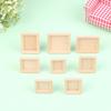 1Set 1:12 Dollhouse Miniature Photo Frame With Rear Cover Simulation Furniture Model Living Scene Decor Toy Doll House Accessories