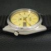 AUTOMATIC VINTAGE SEIKO 5 JAPAN 7019A MENS GOLDEN COLOR DIAL WATCH A702617-1 R209-a702617