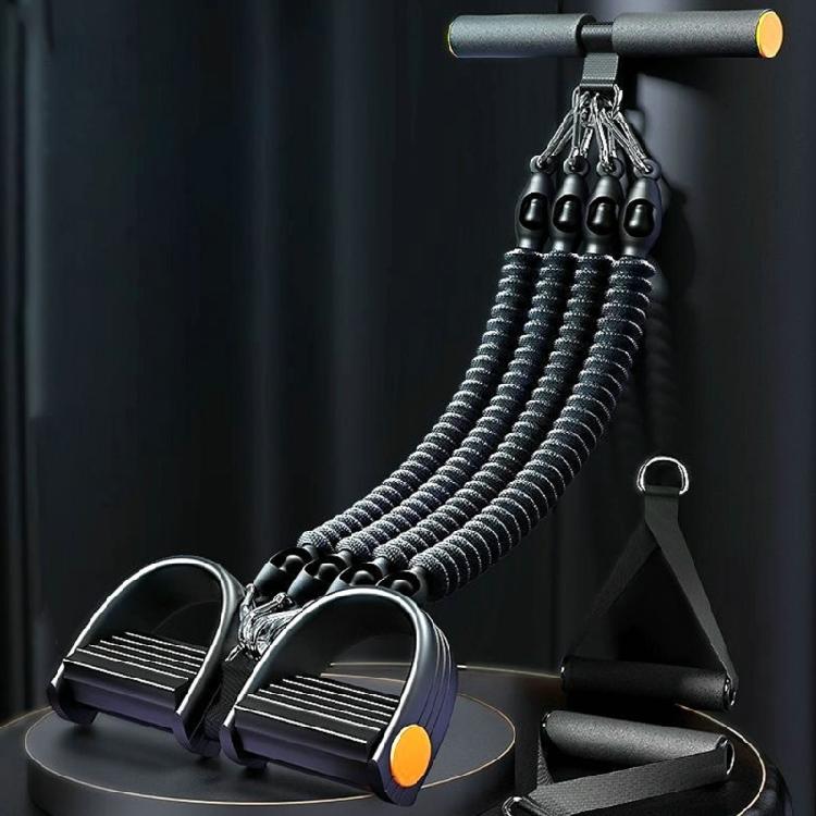 Full Body Sculpting Exercise Equipment Nonslip Foot Pedals Resistance Band For Safe Training