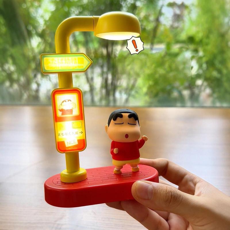 Discover Intime Light Crayon Shin Chan Voice Controlled Cartoon Crayon Shin Chan Night Toy Present Blind Box Street Decoration