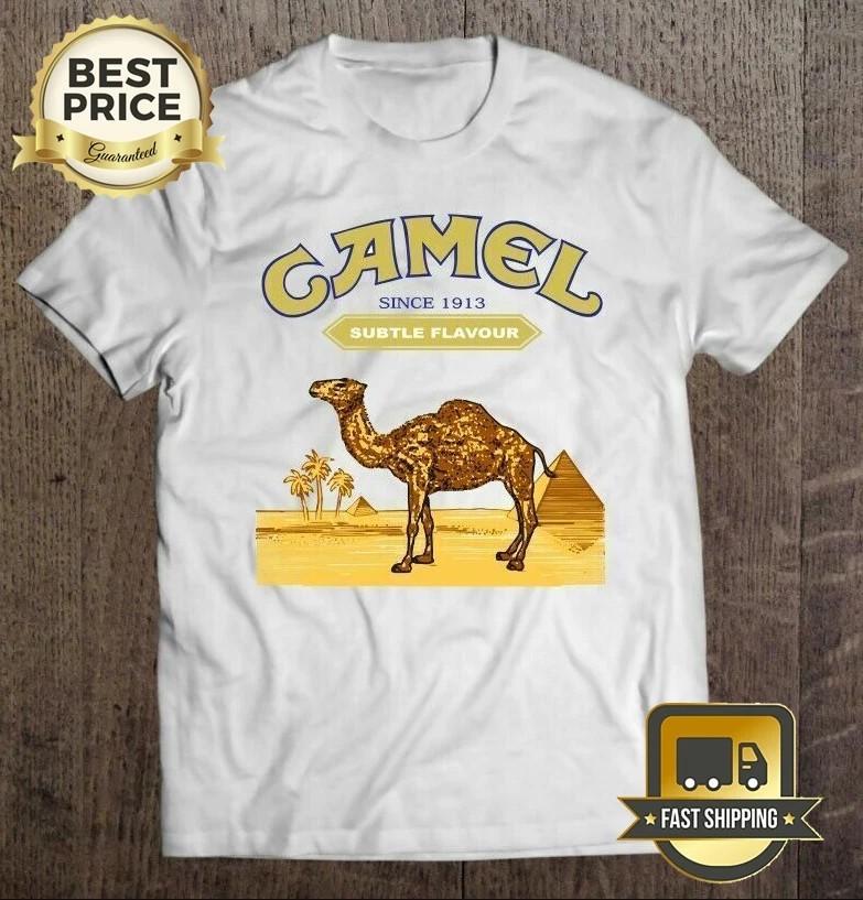 НОВАЯ Белая футболка Camel Cigarettes Унисекс Хлопок S-5XL HRL667 Унисекс Футболка XXL