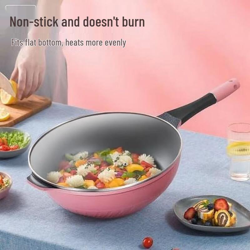 Lilang 32cm Smokeless Non-stick Stir-fry Pan