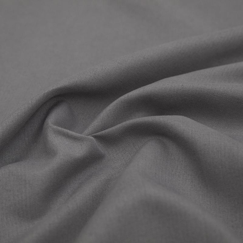Solid Color Washed Cotton Bed Sheet Set - Fitted Sheet & Duvet Cover for Dorms