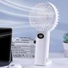 USB Rechargeable Portable Fan LCD Display Electric Fan Portable Handheld Fan  Outdoor Use
