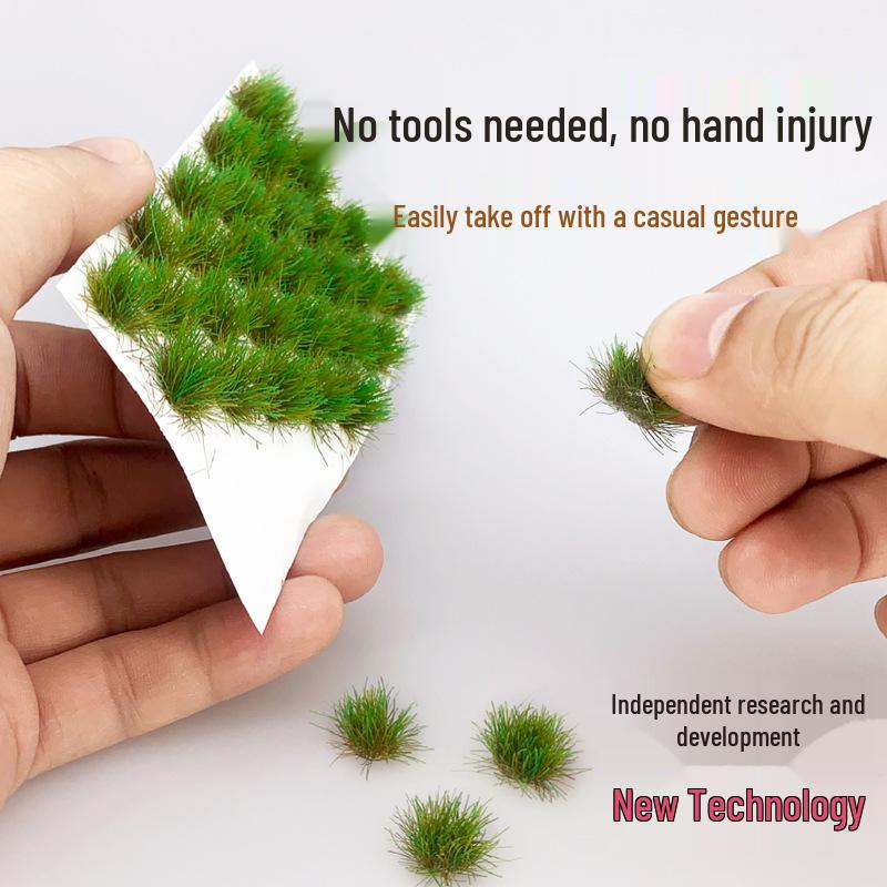 Seasonal Grass Clumps for Model Building and Simulation Turf Lawn DIY Projects
