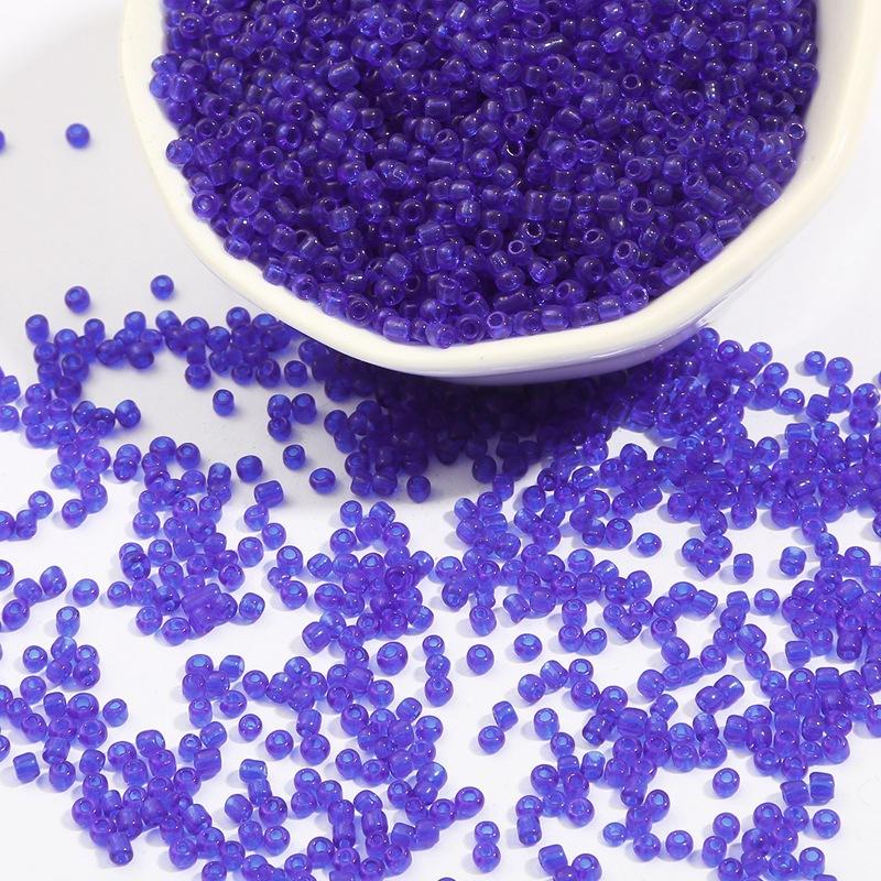 Transparent Glass Rice Beads Loose Beads Beading Accessories Handmade Diy Bracelet Hairpin Jewelry Materials Beads for Jewelry Making