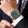 Luxury Business Men's Watch Stainless Steel Chronograph Date Sport Quartz Man Clock Waterproof Luminous Military Watches For Men