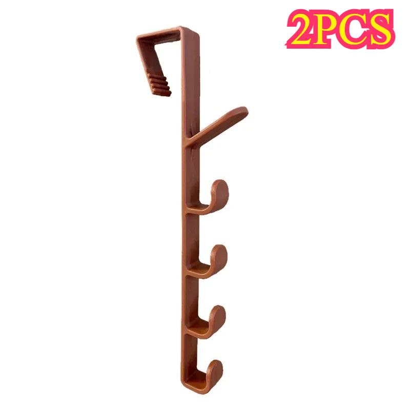 1pcs Plastic Hook Cabinet Door Hanging Rack Gadgets Holders Desk Shelves Kitchen Utensils Storage Organizer Bathroom Acssories