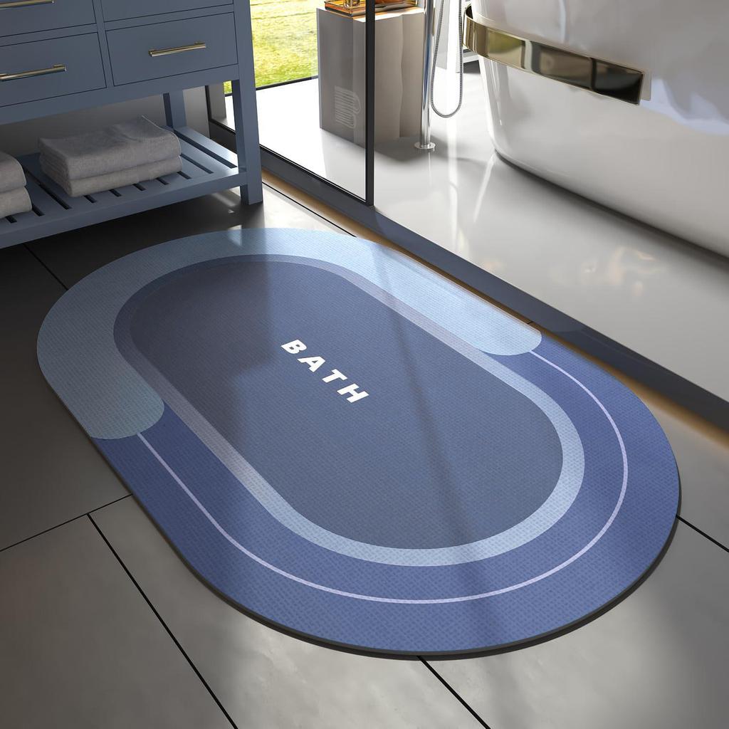 Nordic Style Diatom Mud Non-Slip, Stain-Resistant, Easy-to-Clean Bathroom Foot Mat