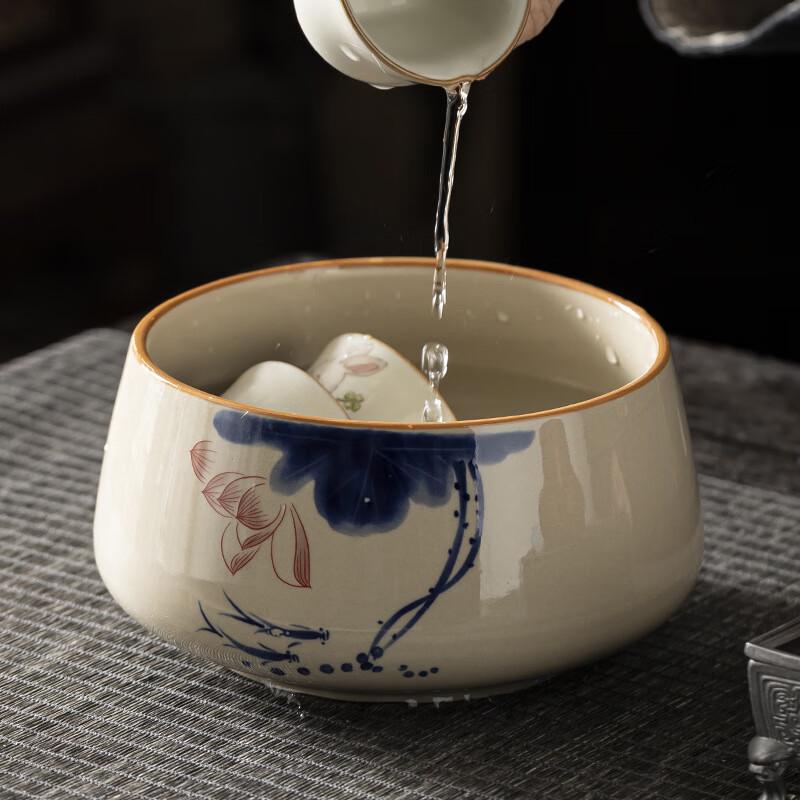 Zhinianhua Ceramic Tea Wash Basin