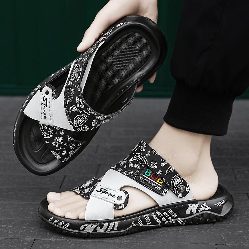 Men's Summer High-quality Non-slip Sandals for Outdoor Beach Lightweight Casual Dual-use Anti-odor Sandals