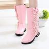 Girls Boots Autumn and Winter New Korean Version Children's High Boots Plus Velvet Little Girl Princess Long Boots