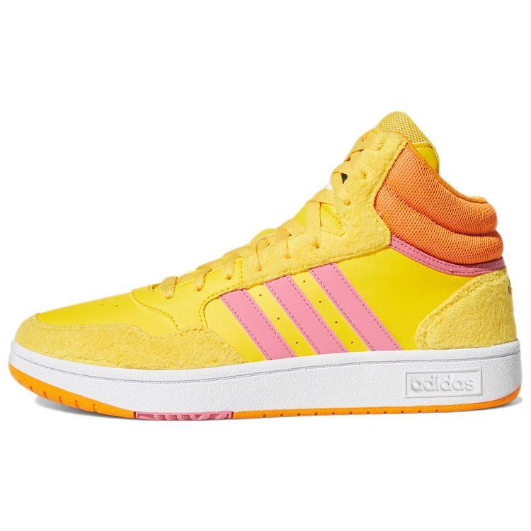 Adidas Sesame Street X  Neo Hoops 3.0 Mid Casual Fashion Durable High-Top Sneakers Unisex Sneakers Yellow GX6105