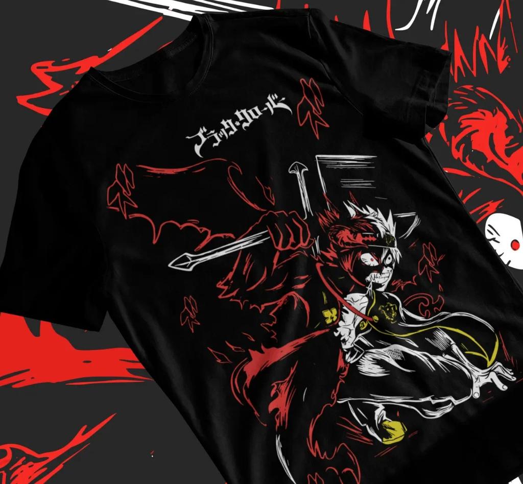Anime Asta Liebe Demon Black Clover Black Tshirt