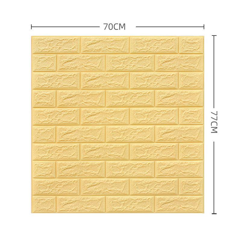 5/12PCS Self Adhesive Wallpaper Peel And Stick 3D Wall Panel Living Room Brick Stickers Bedroom Kids Room Brick Paper Home Decor