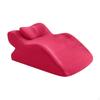 Neck Pillow Practical Washable Cover Bed Wedge for Relaxing Sleeping Reading Red