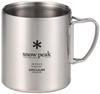 Snow Peak Stainless Steel Vacuum Mug 450 ML-214 with Sticker