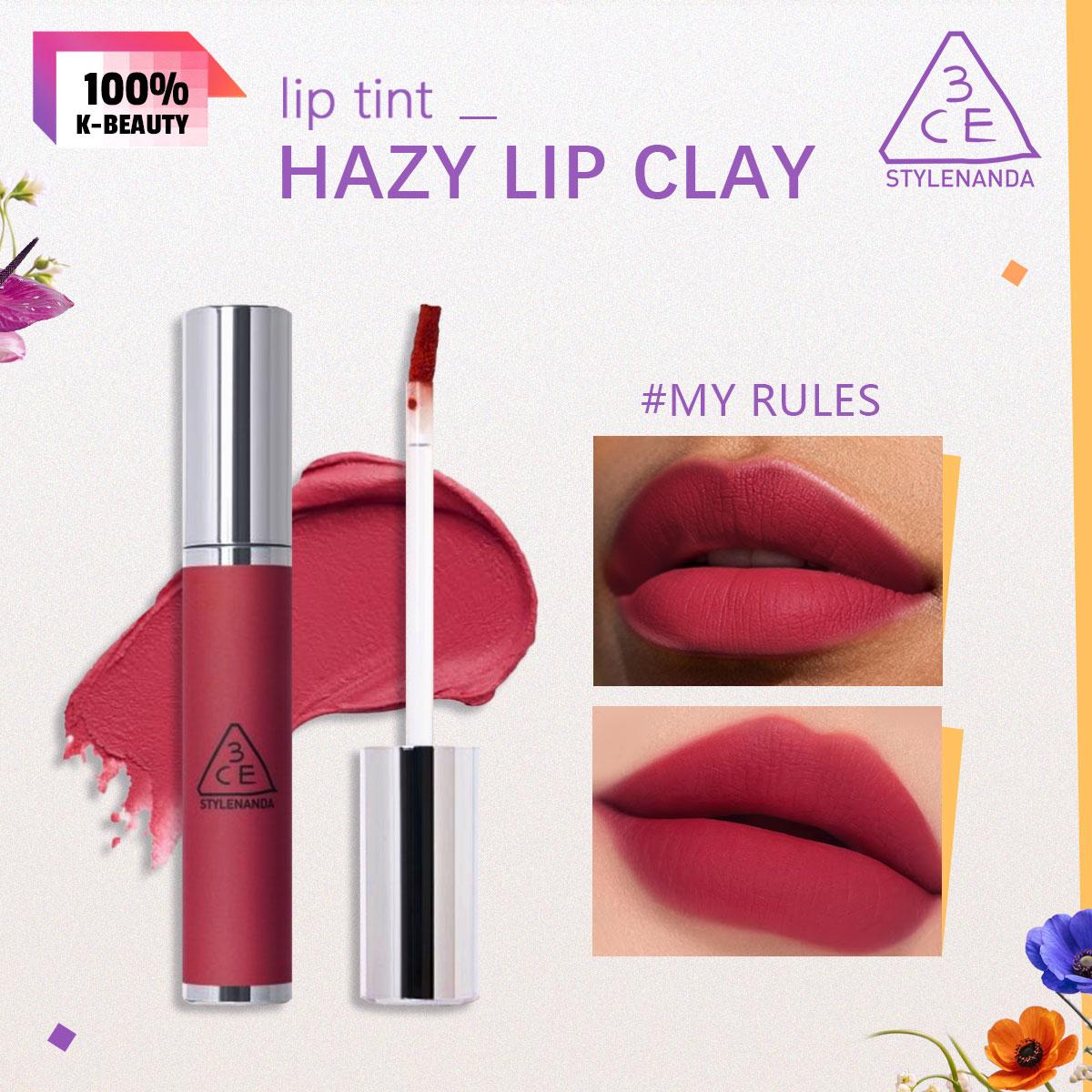 3CE HAZY LIP, Velvet Blur Lip 4g/0.141oz (10 farebných možností) 4g/0.141oz