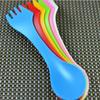 1 Stück Löffel Gabel Messer Besteck Camping Wandern Spork Kombi Reisebesteck Gadget