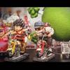 Set of 2 Dragon Ball figures featuring Son Goku and Kame-Sennin on a motorcycle, 13cm, no box. A great gift for kids, anime, car decorations, souvenir