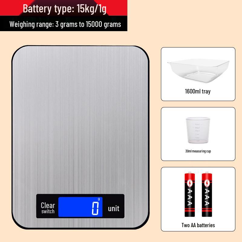 High Precision Waterproof Kitchen Scale for Baking & Food Weighing