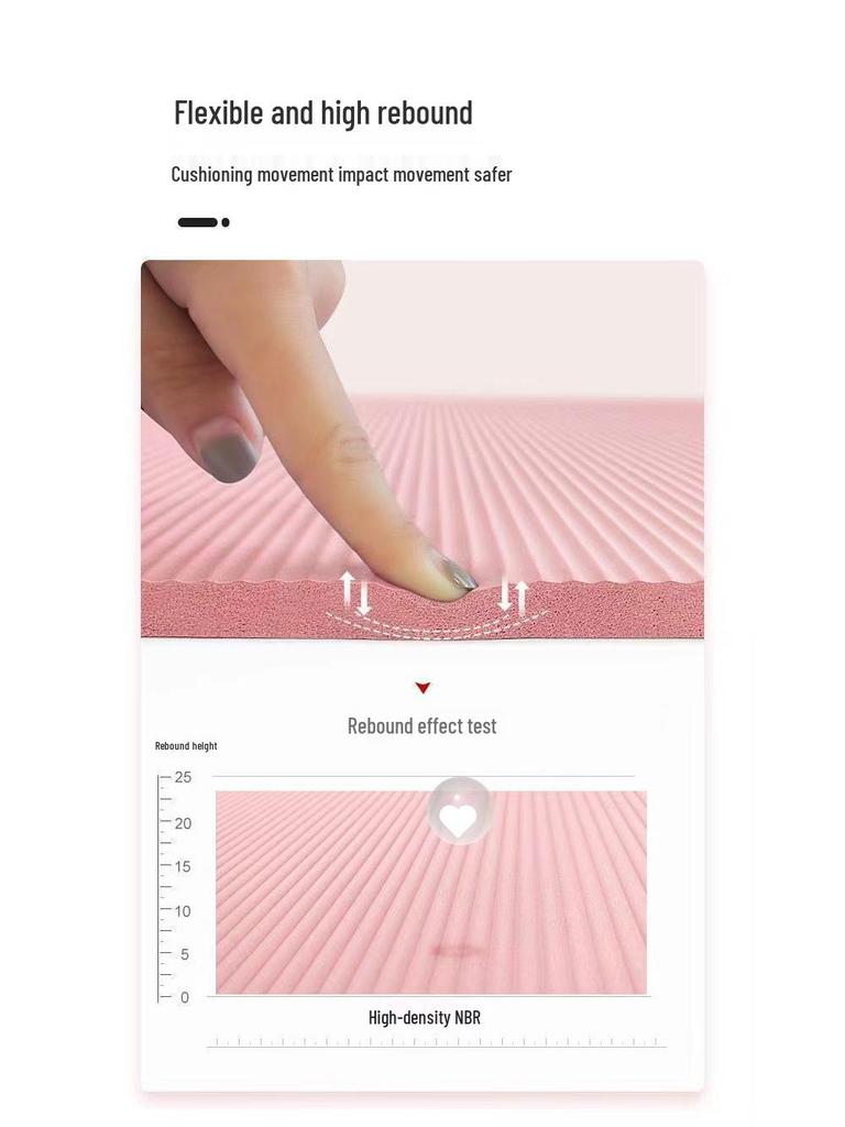 Thickened Non-Slip Yoga Mat for Beginners - Extended Size for Men and Women