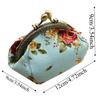 Anti-lost Kiss Lock Coin Purse Polyester Portable Canvas Mini Pouch Chinese Style Thickened Printed Small Pocket Girls