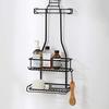 Pearl Metal Shower Rack, 2-Tier, Bath Storage, Limited Edition, Black, BLKP, AZ-5078, Product Dimensions: Approx. 27.5cm W x 14.5cm D x 50cm H