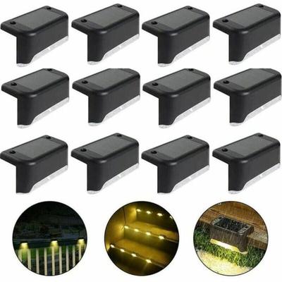 Waterproof Solar Light for Fence, Terrace, Staircase, LED Garden Lighting IP65 for Stairs, Fences (warm Light, We