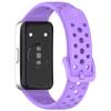 For Huawei Band 9/9 NFC/8/8 NFC Breathable Holes Replacement Band Silicone Watch Strap