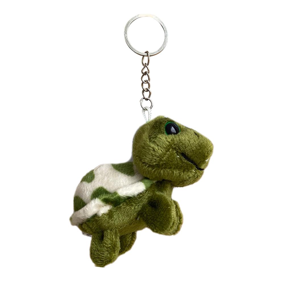 Cartoon Plush Turtle Charm Keychains Sweet Cute Pendant Car Keyring Backpack Decoration Fashion Jewelry for Women Girls