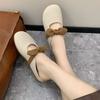 Fairy Wind Bow Bag Head Half Slippers Women Wear 2025 New Summer Soft Flat Bottom French Out Cool Slippers