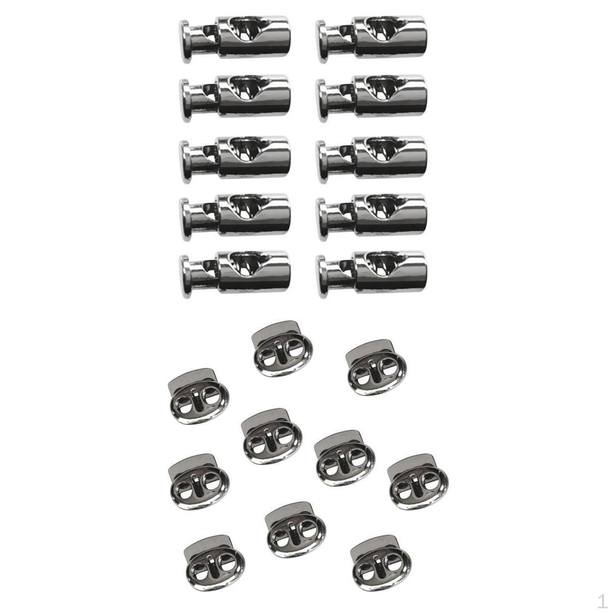 

20 бочонков овальных фиксаторов для шнура с 1/2 отверстиями, стопор с пружинным зажимом