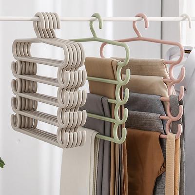Platzsparende Hosenbügel, Schrank-Organizer, Jeans-Kleiderbügel, Schalhalter, platzsparende Kleiderbügel für den Schrank, Hosenständer, Leggings-Kleiderbügel, platzsparend