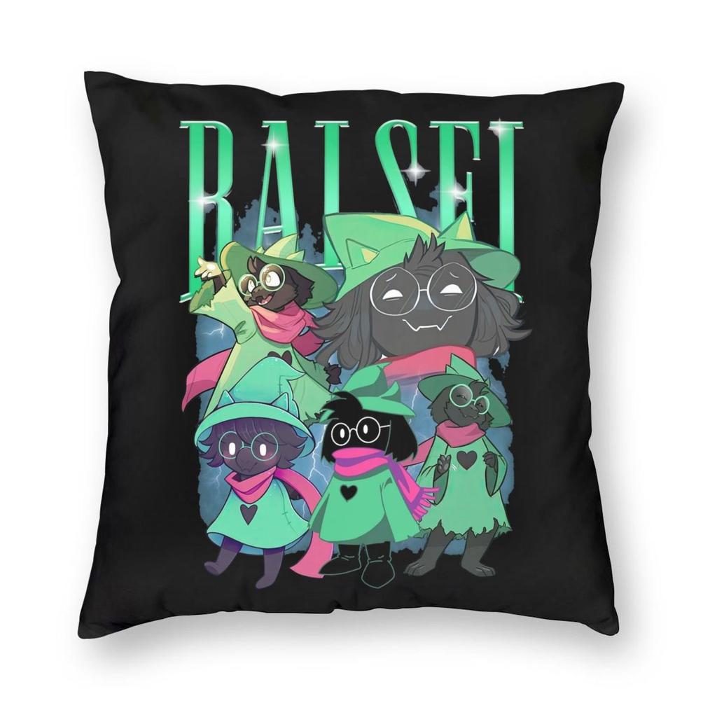 Deltarune Spamton Merch Ralsei Floral Pillowcase Soft Polyester Cushion Cover Decorative Throw Pillow Case Cover Home