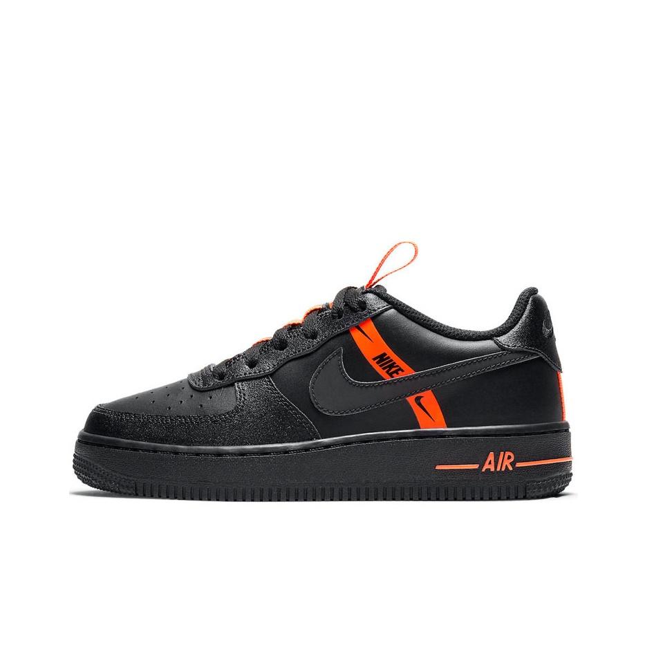 New Nike Air Force 1 Low LV8 KSA Worldwide Pack Black Total Orange GS CT4683-001