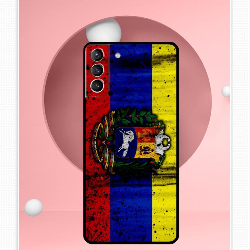 Venezuela Flagge Wappen Fall Für Samsung Galaxy S24 S23 Ultra S22 S20 FE S21 FE Hinweis 10 20 S8 S9 S10 Plus Abdeckung
