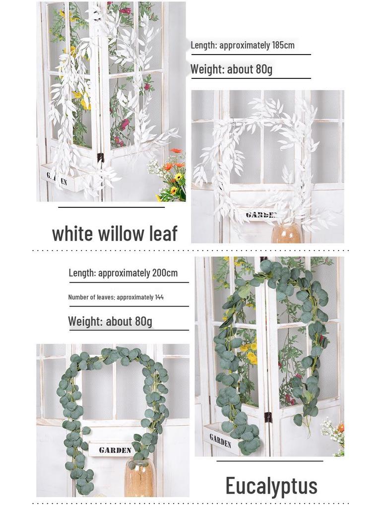 Artificial Rattan Creeping Fig, Pothos & Ivy Vine Decoration
