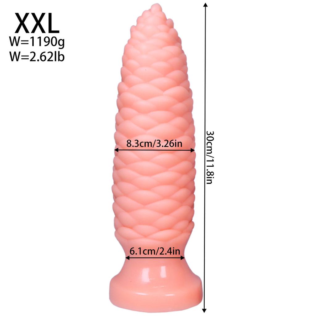 Extra Large PVC Soft Dildo Fisting Particles Anal Plug Masturbator Anal Dilator Adult Sex Toy Big Dick Strap On Penis