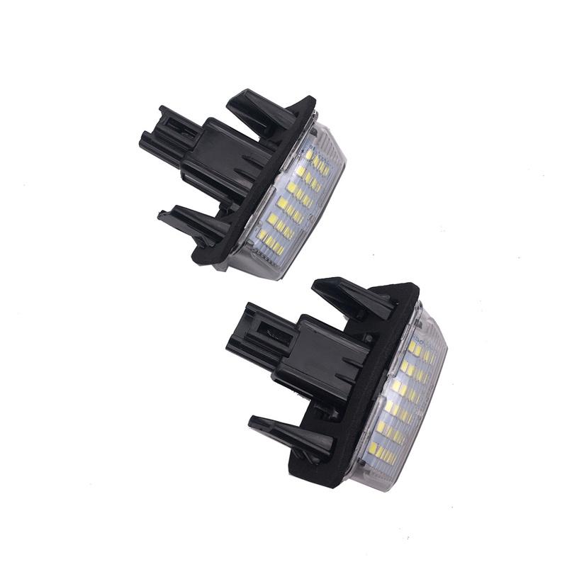 2PCS White For Toyota Yaris/Vitz Camry Corolla Prius C Ractis Verso S Led Licence Number Plate LED Lamp Light