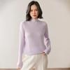 Women's Cashmere Sweater - Autumn/Winter, Half-High Neck, Thin Fit, Long Sleeve Pullover, Fashion Base Layer.